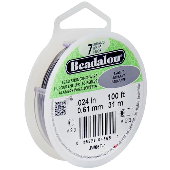 Beadalon® 7 Strand Bright Bead Stringing Wire, 0.024"